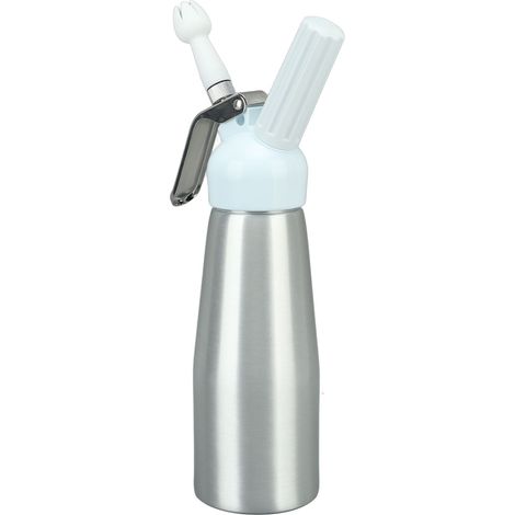 Crémier professionnel 500 ml en acier inoxydable pour chantilly, siphon à crème fouettée (1/5)