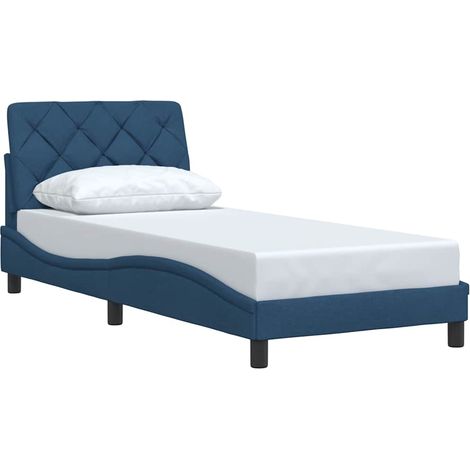 vidaXL Giroletto senza Materasso Blu 80x200 cm in Tessuto (1/5)