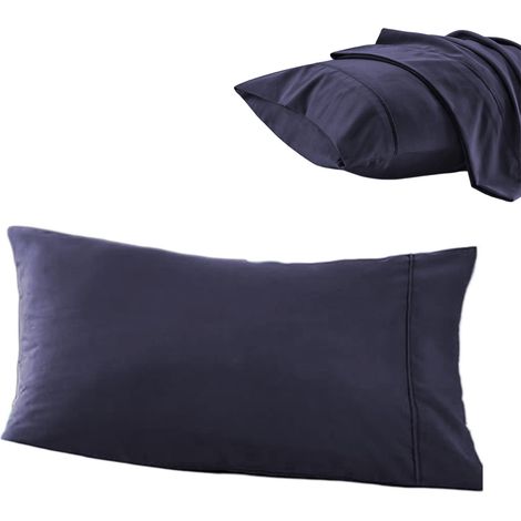 2 Taies d'oreiller, Coton, Fermeture enveloppe, Respirant, Doux, Lavable machine, Chambre à coucher (1/5)