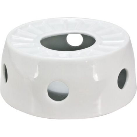 Rechaud - plaque chauffante - porcelaine - blanche - 16 x D14 cm (1/5)