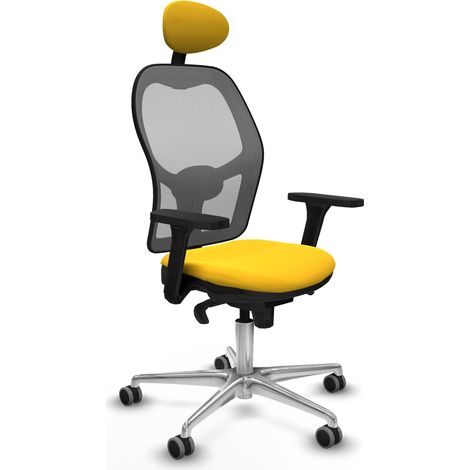 Sedia da ufficio piqueras y crespo Jorquera grigio ecopelle (1/2)