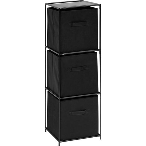 Mix n modul scaffale a 3 livelli, nero - 5five