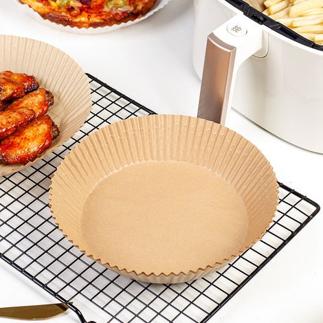 Packung mit 100 Einweg-Papierkochbeuteln für Heißluftfritteusen, Naturfarbe, 100 Stück. (1/5)