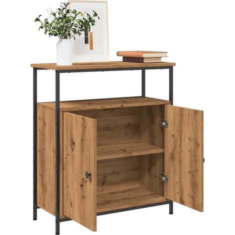 Aparador de madera de ingeniería roble artisian 70x30x80 cm vidaXL (1/5)