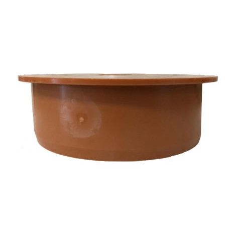 TAPPO DI CHIUSURA INNESTO IN PVC RAL 8023 - ø100 RAL 8023