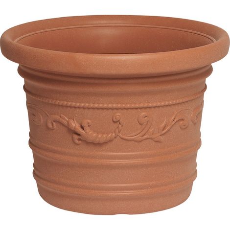 VASO IN PLASTICA FESTONATO D 60XH44 CM PRESTIGE- 1,0 pz