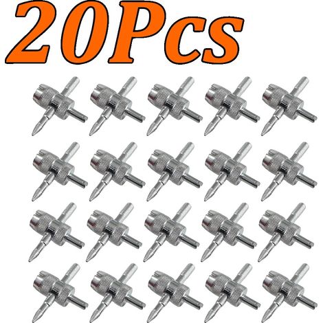 Ventilventilentferner, Multifunktionales Schraubenschlüssel-Design, Robuste Metallkonstruktion, 20Pcs (1/2)