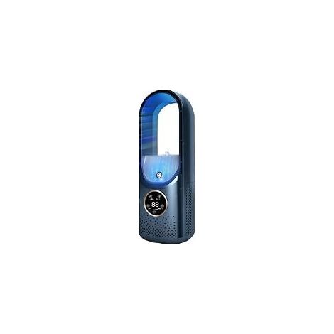 Ventilateur colonne sans pales USB – 6 vitesses – Humidification 100 ml – Silencieux 35 dB – Commande tactile – Pour chambre et bureau (1/5)