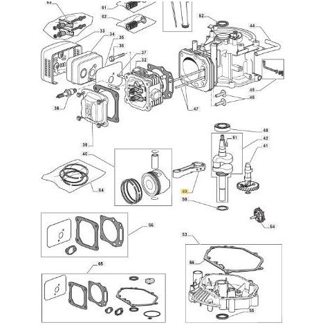 BIELLA MOTORE  130150052-0001 ORIGINALE STIGA - 118550285/0