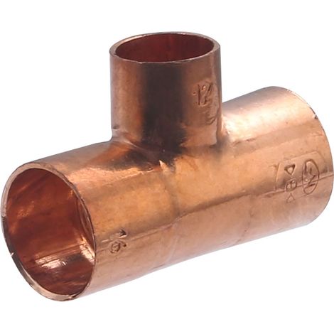 Té femelle réduit à souder pour tube cuivre NOYON & THIEBAULT Ø16 - Ø12 - Ø16