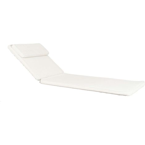 Coussin blanc pour bain de soleil MENDOZA (1/5)
