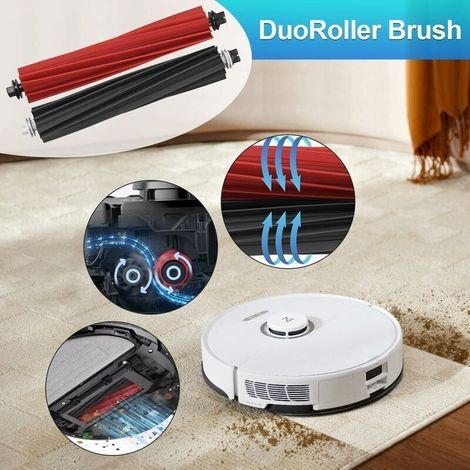 Kit Compatible série et Accessoires pour Roborock S8 Pro Ultra, Pièces de Rechange pour roborock S8/ S8 Plus, 2 Brosses Principales, 4 Filtres, 4 Serpillières et 4 Brosses Latérales,Pièces de rechange (1/3)