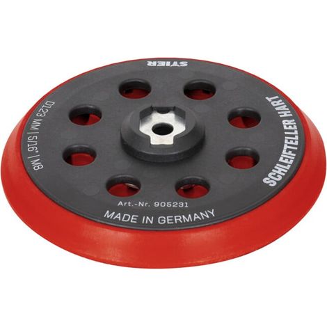 Plateau-support dur STIER D123 mm 5/16" M8 pour ponceuses excentriques (1/5)
