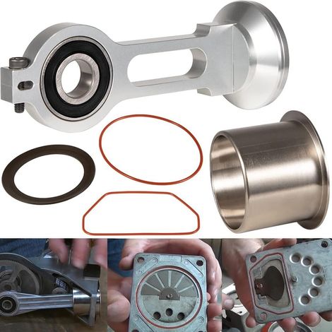 Kit de remplacement pour piston et bielle de compresseur KK-4835 (alliage d'aluminium) compatible avec Craftsman, Porter Cable, Devilbiss, etc.