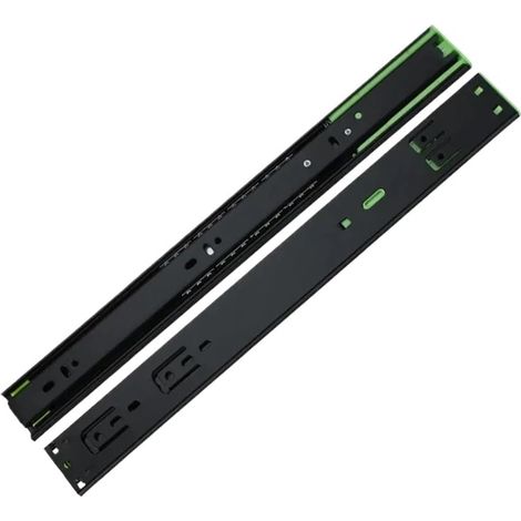 Glissières de tiroir, 10-20 pouces, trois sections rails à billes en 1 (1/5)