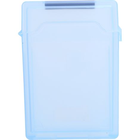 Étui de protection antistatique et anti-poussière pour disque dur 2,5 pouces en ABS, boîte de rangement pour HDD et SSD, couleur bleue. (1/5)