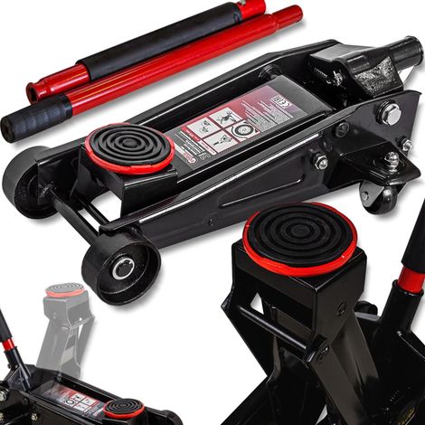 Gato hidráulico para coche FORCEKRAFT FROG 3 TONELADAS + GOMA