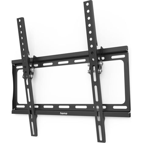 Support Mural TV 'Tilt' Inclinable Pivotable (TV 32" à 75", 191cm et 35Kg Max, Inclinaison en continu -10°, VESA jusqu'à 400x400, Easy-Fix, Chevilles Fisher) Noir (1/5)