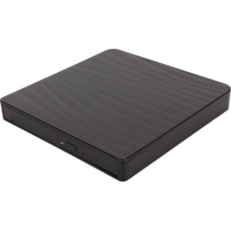 Graveur DVD externe USB-C 3.0 5 Gbit/s haute vitesse et silencieux, boîtier ABS, prêt à l'emploi, pour ordinateurs portables et de bureau tout-en-un. (1/5)
