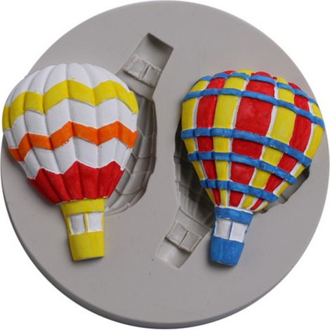 DIY-Silikonform für dekorative Torten, Heißluftballon-Design, Zuckerpaste, Backform, selbstgemachte Kuchenform, 1 Stück (1/5)