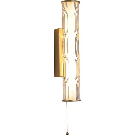 Searchlight Vibrate Applique murale LED intégrée, or mat, verre IP44, 12 W, 3000 K (1/5)