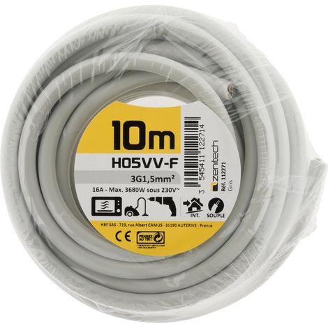 HO5VVF  3 G 1,5 mm²  GRIS 10 M (1/3)