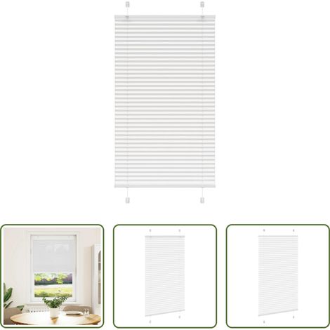 vidaXL Sichtschutz -  Plissee Weiß 70x150 cm Stoffbreite 69,4 cm Polyester (1/5)