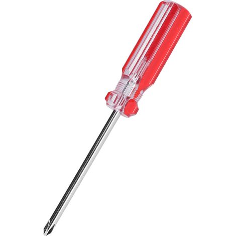Lot de 10 tournevis cruciformes à manche rouge isolés et sécuritaires pour la réparation et l'entretien des appareils électroménagers. (1/5)