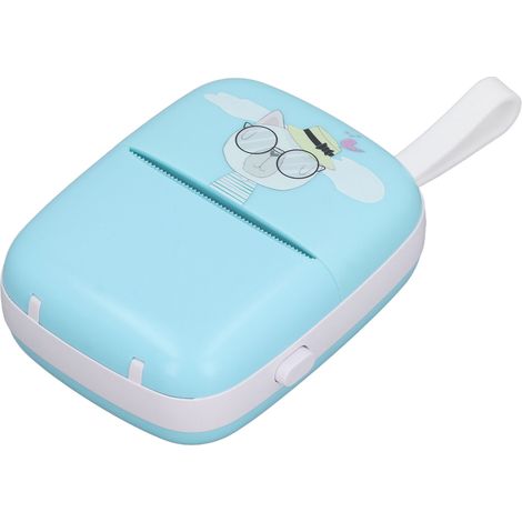Mini-Thermodrucker HD, multifunktional, Bluetooth-fähig, ideal für Studenten, Blau (1/5)