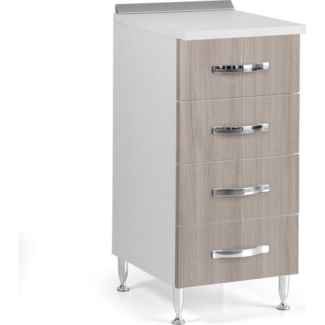 CASSETTIERA 40X50XH85CM BIANCO OLMO