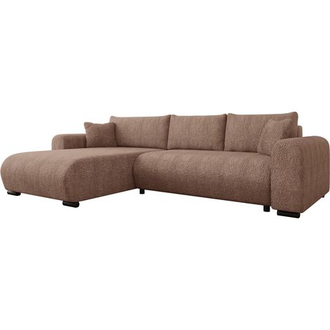 Sofá rinconero Comfivo 410, Coral 45, Función de descanso, Almacenaje, 285x188x80cm, 0 (1/5)