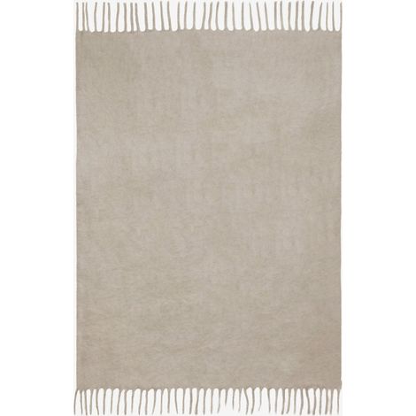 Plaid 150x130 cm avec franges Dorota SKLUM Gris Glacial