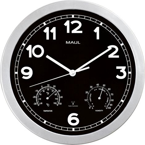 MAUL, Horloge murale MAULdrive, Ø 300 mm, en plastique, cadre (1/2)