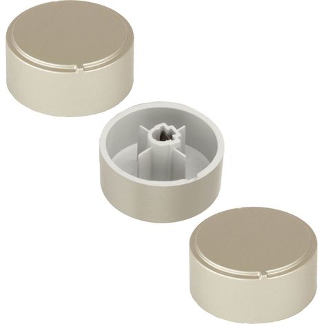 Spares2go - Manopole di controllo per forni/fornelli Ariston (confezione da 3), colore: argento