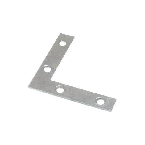 Lot de 120 équerres plates en acier BZP 50 mm