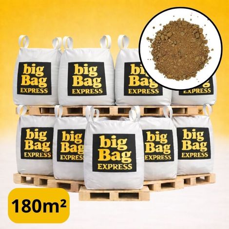 PACK 9 X BIG BAG de +/- 1,5T ≃ 180M² Sable Stabilisé Beige pour Terrain de Pétanque Ø 0/6 mm - Livraison PREMIUM (1/5)