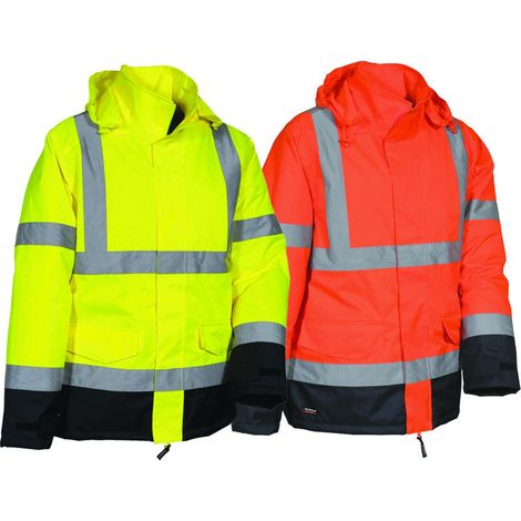 Giacca Imbottita Namsos Ad Alta Visibilita' - tg.S - giallo fluo/navy