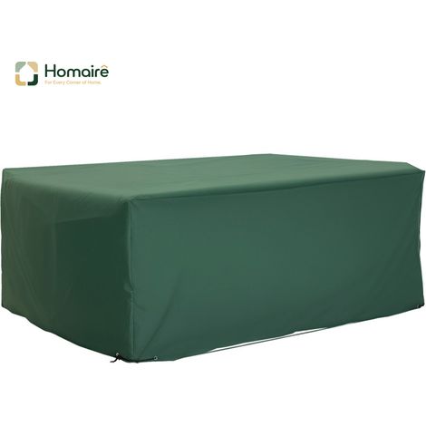 HOMAIRE Schutzhülle pour mobilier de jardin en Oxford 600D verte 210 x 140 x 80 cm