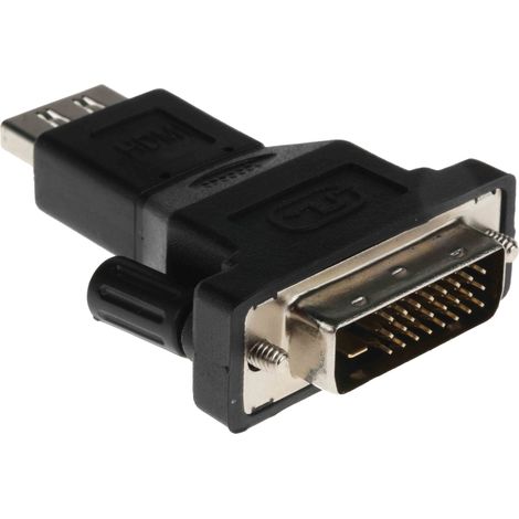 Adaptateur audio et vidéo RS PRO Droit, DVI Mâle vers HDMI Femelle ( Prix pour 1 )