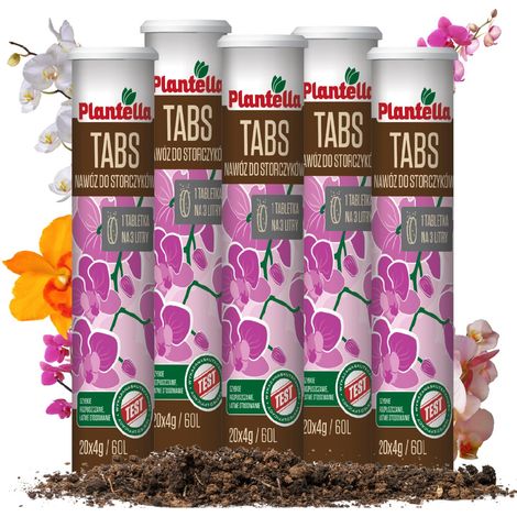 PLANTELLA Löslicher Dünger in Tablettenform für Orchideen, 100 Tabletten x 4 g