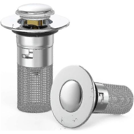 Bouchon de vidange de lavabo à âme en laiton - Remplacement universel pour crépine et bouchon de lavabo - zspp (1/5)