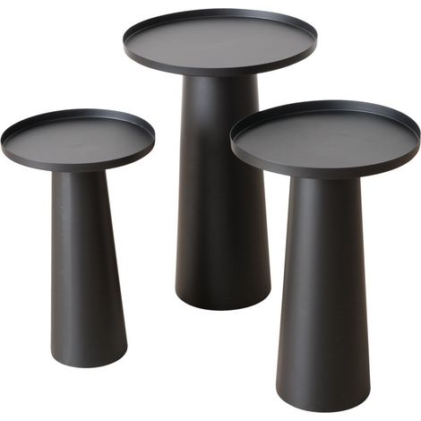Set de tables d'appoint en métal Jacky, 3 pièces (1/5)