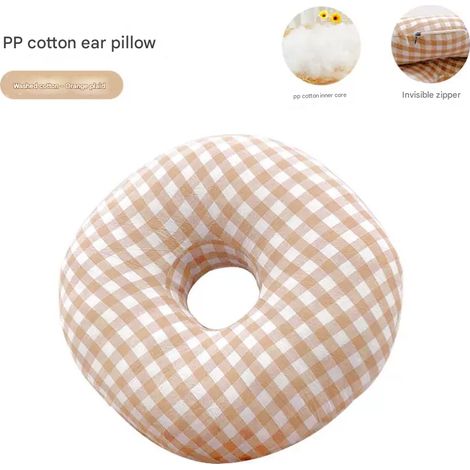Oreiller de piercing pour soulager les douleurs d'oreille et la pression pendant le sommeil latéral, oreiller d'oreille doux et confortable à un seul trou Pi-xinhan[SC]-AquaForge