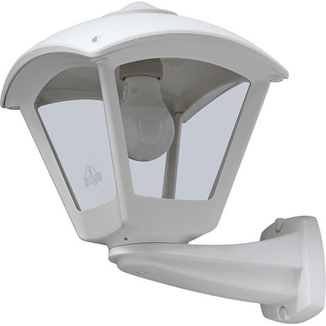 Aplique dario 1xe27 ip55 l.24xan.28xal.30,5cm resina blanca