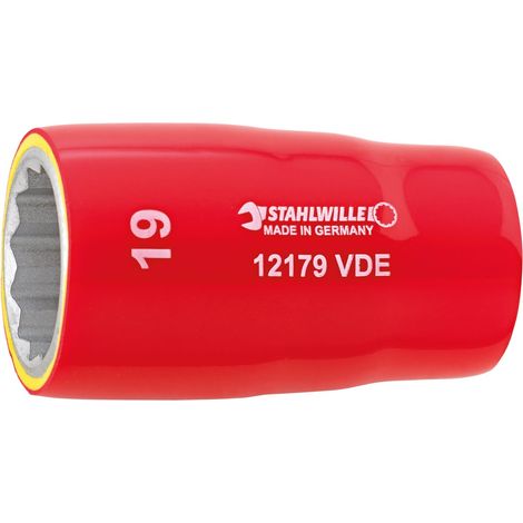STAHLWILLE Steckschlüsseleinsatz 12179 1/2 ″ Doppelsechskant AS-DriveSchlüsselweite 10 mm Länge 56 mm