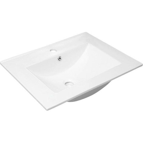 Sapho Slim - Meuble-lavabo 60x16x46 cm, blanc 1601-60 (1/5)