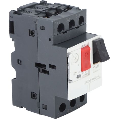 Interrupteur de protection de démarreur moteur AC690V, disjoncteur moteur, bouton de démarrage manuel, disjoncteur de surcharge, montage sur rail GV2-ME16C 9-14A (1/5)