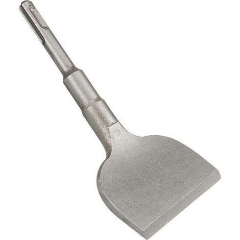 Cincel plano KZQ SDS Plus de 165 mm x 75 mm con punta angular para cerámica y baldosas.