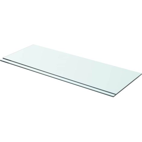 vidaXL Shelves 2 pcs Panel Glass Clear 70x25 cm (1/4)
