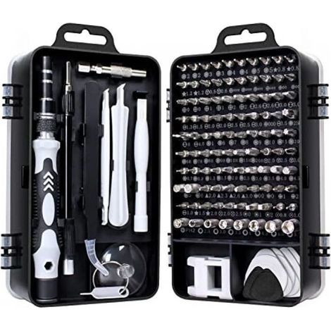 115 en 1 mini set tournevis precision kit tools petit boite tournevis torx informatique demontage pc portable pour (1/4)